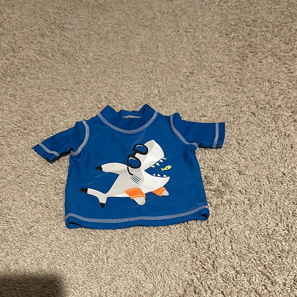 Carter's Blue Shark Rashguard